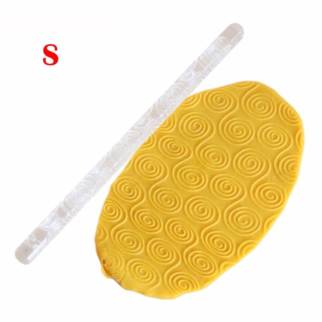 Embossing Acrylic Rolling Pin Fondant Rolling Pin Bands Spacers Rolling Pin with Rings French Rolling for Baking with Thickness Rings Rolling Pin Set with Apron Height Adjustable Rolling Pin
