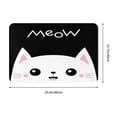 thumbnail image 3 of Salouo Cat Meow Pattern Outdoor Indoor Sturdy Doormats 16’’×24’’, Anti Fatigue Soft Flannel Thick Door Mat,Non-Slip Rectangle Rug Cushion, 3 of 7
