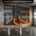 thumbnail image 2 of 34PCS Heavy-Duty Metal Garage Hooks, Rustproof Wall-Mounted Storage Hooks, Multi-Size Organizer for Workshop, Garage & Shed, Space-Saving Tool Hangers, 2 of 8