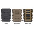 thumbnail image 1 of Molle Airsoft Pouch Nylon TPR Soft Shell Holster para M4 5.56 7.62 (Black Tan), 1 of 7