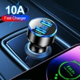 thumbnail image 3 of 1~5PCS Car Charger For Cigarette Lighter Smart Phone USB Adapter Mobile Phone Charger Dual USB Digital Display Voltmeter Fast Style A 1pc, 3 of 6