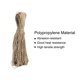 thumbnail image 3 of Polipropileno Cuerda Trenza Cordón 328 Pies/100M 7 Hilos Núcleo 0.2(5mm) Diámetro Marrón y Negro para Interior Exterior Campamento Ropa Línea, 3 of 6