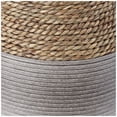 thumbnail image 4 of DecMode 19" Handmade Wrapped Brown Seagrass Vase with Layered Gray Paneling, 4 of 8
