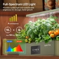 thumbnail image 6 of SUNCOZE 12-Pod Hydroponic Growing System, Indoor Herb Garden with 24W Full Spectrum LED Grow Light, Smart Timer, Adjustable Height, 4L Water Tank, Green, 6 of 10