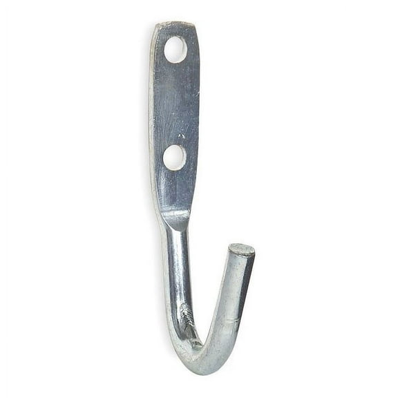 Manufacturer Varies Tarp Hook, Silver, Steel, 1 1/4 in D 4PB80