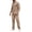 01 Khaki, variant on Men's Two-Piece Sportswear Set Casual Hooded Sportswear Button-Up Sportswear Set Checkered Jacquard Sportswear Set