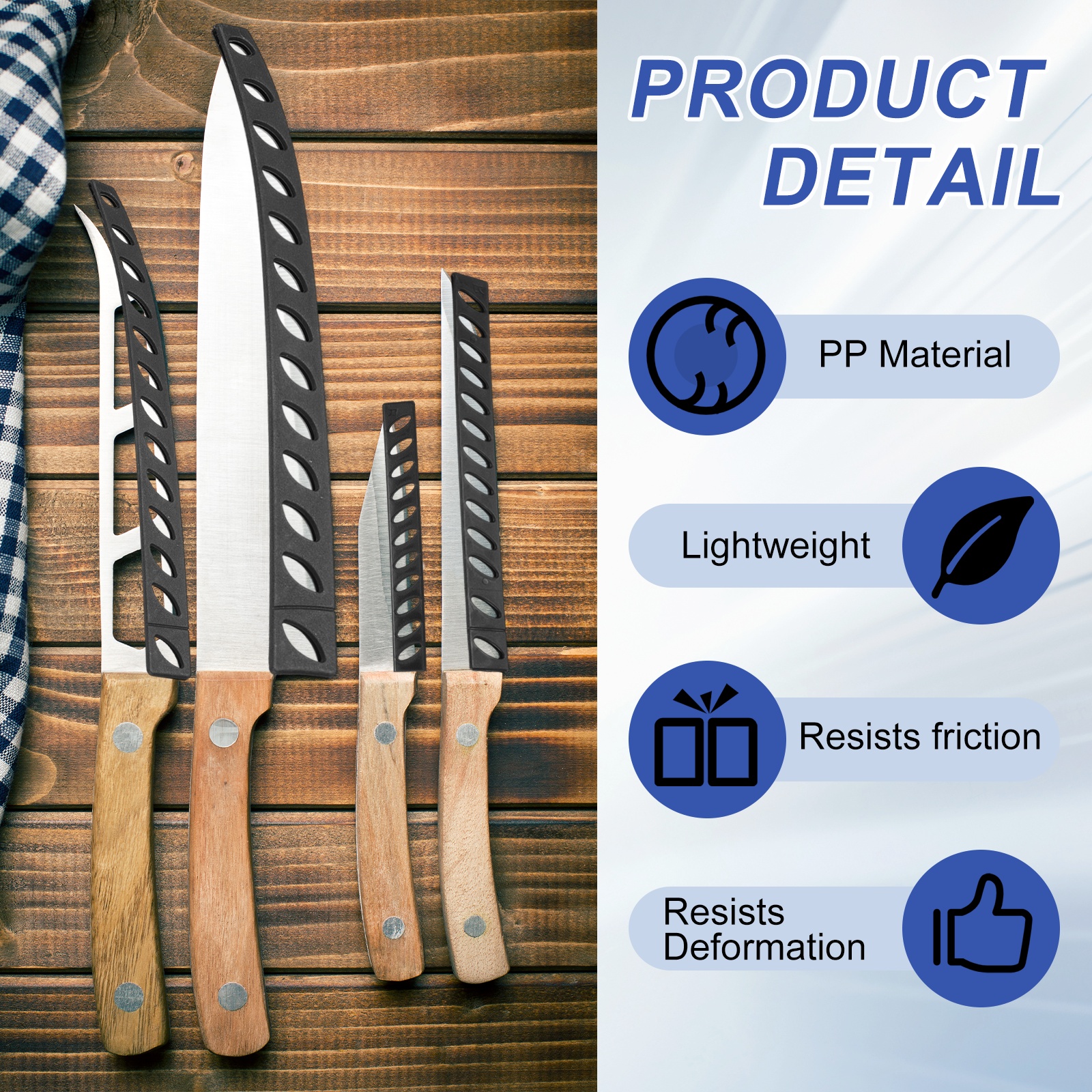 100Pcs Blade Edge Guard 7.87"x0.94"x0.16" Knife Guards Blade Edge Protector