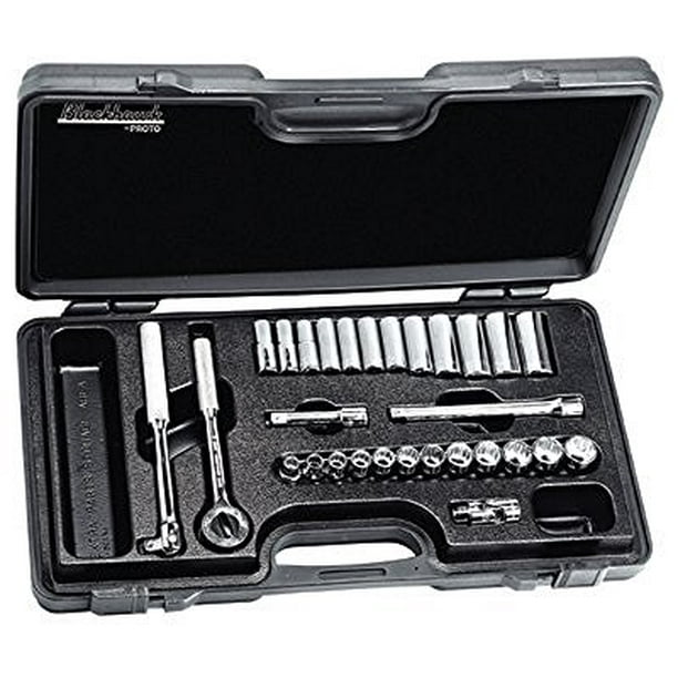 BLACKHAWK 428BS 28 PIECE 3/4" DRIVE 12 PT. SAE SOCKET SET W/CASE