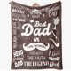thumbnail image 1 of LHSHID Gifts for Dad Father's Day Dad Birthday Gifts Dad Gifts from Daughter Best Dad Gifts Ideas Gifts for Dad Blanket Gifts for Fathers' Day Thanksgiving Day Christmas 40"x50", 1 of 7
