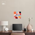 thumbnail image 3 of Square Shapes Area Canvas Retro Geometric Abstract Wall Art by Art Remedy, Gallery Wrapped, 12" x 12", 3 of 7