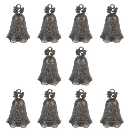 

10 Pcs Zinc Alloy Bells Buddhism Wind Chime Bells Hanging Bell Pendants