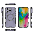 thumbnail image 4 of Funda GANGXUN para iPhone 16 Pro , magnética, resistente a golpes, con soporte, unisex, carga inalámbrica, 4 of 4