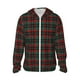 thumbnail image 1 of Fotbe Tartan Plaid Chaqueta con Protección Solar UPF 50+ para Hombre y Mujer, Camisa con Capucha y Bolsillos-XX-Large, 1 of 7