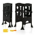 thumbnail image 1 of Costway Folding Kitchen Kids Step Ladder Stool Wooden Toddler Safety Tower Helper Coffee, 1 of 10