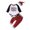 Santa Baby, variant on Lovebay Newborn Baby Boys Long Sleeve Romper Plaid Pants Hat Christmas 3PCS Outfits