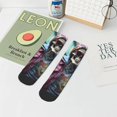 thumbnail image 5 of Salouo Skeleton Cool Street Fashion Pattern Unisex Middle Tube Socks,Middle-Finger Knee High Socks Over The Calf Tube Stocking Crew Stockings for Women and Men Tube Socks, 5 of 8