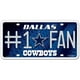Plaque d'Immatriculation des Cowboys de Dallas - 1 Fan – image 1 sur 2