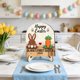 thumbnail image 5 of Decoración de Mesa de Pascua Easter Desktop Decoration Rabbits Easter Egg Ornaments Rural Wooden Crafts Ornaments Decoración del hogar, 5 of 6