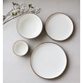 thumbnail image 4 of Luxury Ceramic Blue and Gold Trim Dinnerware Set (4 pieces) | Marcel Ardani, 4 of 4