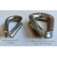thumbnail image 3 of MarineNow Extra Heavy Duty Wire Rope Thimble 316 Stainless Steel (1", 05-Pack), 3 of 4