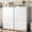 White-2PCS, variant on 5 Drawer Dresser Black Bedroom Dresser Tall Dresser, Modern Storage Cabinet Minimalist Chest of Drawers with Solid Base for Living Room Dressing Room Entryway