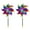 Multicolor, variant on PEIBang 2 Pack Bird Deterrent Pinwheels,Reflective Pinwheels with Stakes for Yard,Garden,Patio