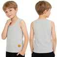 thumbnail image 5 of jobturf Boys Tank Tops Casual Crew Neck Sleeveless Shirts Athletic Workout Basic Tees Comfy Loose Summer Blouses Size 2-10 Years, 5 of 9