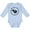 AE-Light Blue, variant on French Horn Music Boys or Girls Long Sleeve Baby Bodysuit