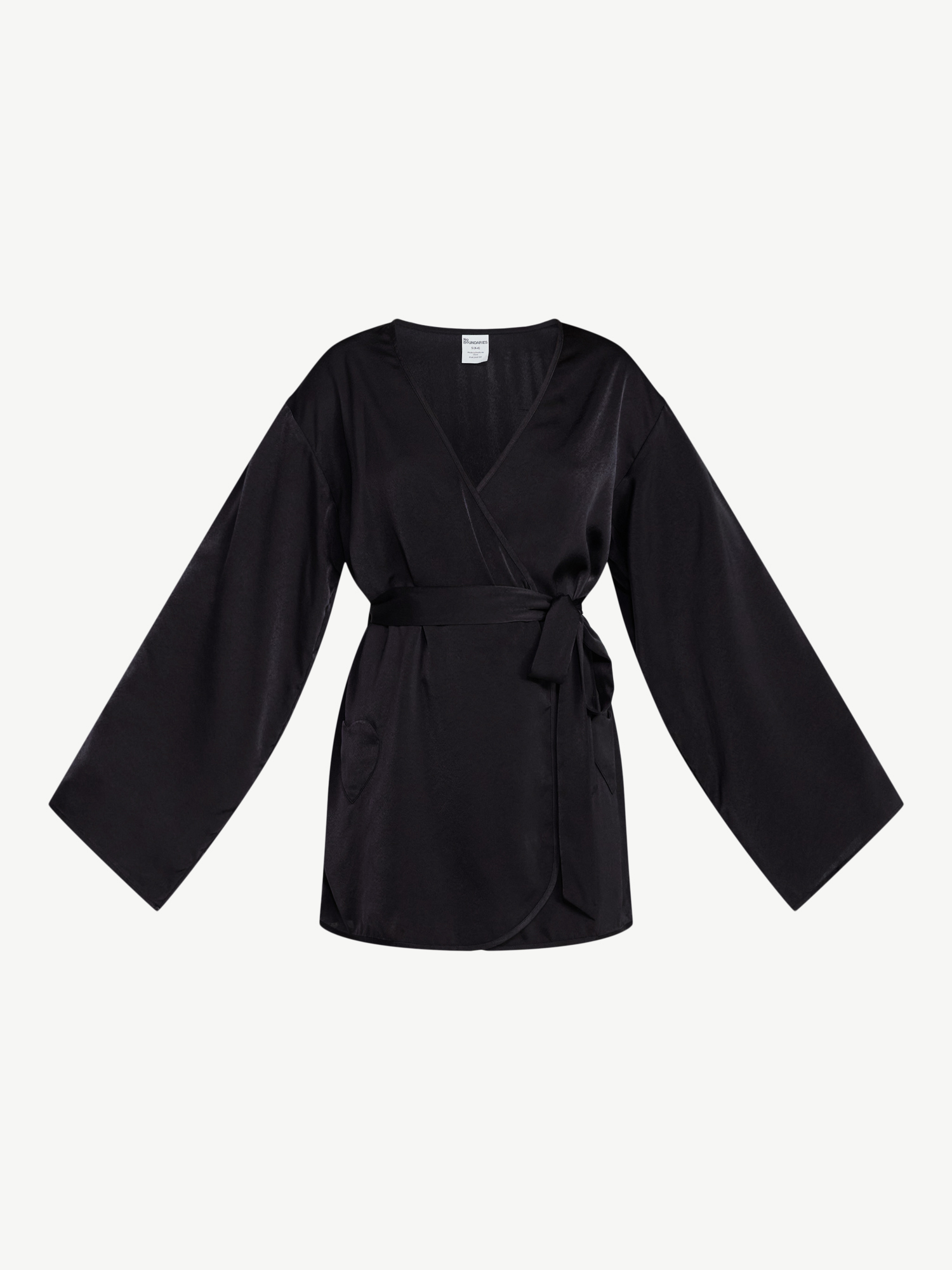 No Boundaries Sleepwear Satin Robe, Women's XS-XXL