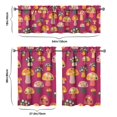 thumbnail image 6 of Mushroom Print Kitchen Curtains Valance and Tiers 27.5x36in Polyester Fabric Rustic Charm Perfect for Fall and Holiday Decorations, 6 of 6