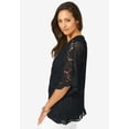 thumbnail image 3 of Jessica London Women's Plus Size Crochet Cardigan, 3 of 6