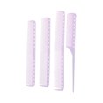 thumbnail image 1 of Traje de pelo 4 piezas de peines de peluquería Peines profesionales Set Peine de corte de fibra de carbono Peine de peluquero de dientes finos y anchos para el cuidado del cabello de salón o hotel, 1 of 7