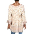 thumbnail image 2 of Free People Womens Moonlight Dance Printed Ruffled Mini Dress Ivory XS, 2 of 2