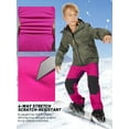 thumbnail image 6 of FEN AI Girls Ski Snow Pants Windproof Waterproof Hiking Pant Expandable Waist Soft Shell Winter Warm Insulated Trousers Rose Red Size 10-12, 6 of 9