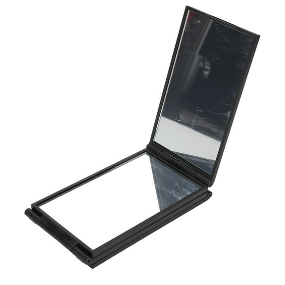 Portable Folding Mirror, Plastic Frame Expandable Exquisite 4 Way Mirror For Travel