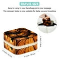 thumbnail image 5 of Pumpkin Travel Portable Square Storage Box with Earring Holder, Necklace Organizer, and Travel Organizer for Rings, Earrings, Necklaces, Bracelets, and More - Ideal for Girls and Women, 5 of 6