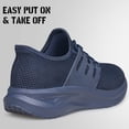 thumbnail image 6 of AMANSSE Walking Shoes for Men Non Slip Running Shoes Lightweight Breathable Sock Shoes Workout Gym Fashion Sneakers Navy Blue Size 14, 6 of 7