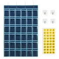 thumbnail image 6 of 1pc 36 Pockets Classroom Pocket Chart For CellPhone And Calculator, Hanging Pocket Chart For Classroom Pocket Holder With 36 Number Sticker And Two Types Of Hooks (36 Pockets-Grey/Blue/Black/Pink), 6 of 9