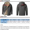 thumbnail image 3 of Mr.Stream Men's Hooded Coat Casual Sherpa Lined Fleece Snap Work Jacket 3255 Blue M, 3 of 8