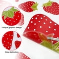 thumbnail image 5 of vlrwzc Strawberry Sticker 4 Sheets Self-Adhesive Removable Fruit Wall Decal Waterproof Art Wall Sticker for Bedroom Nursery Decor, 5 of 7