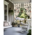 thumbnail image 4 of nqOlkjepod Outdoor Curtains for Patio Waterproof, Farmhouse Retro Outdoor Privacy Panels Grommet, Cartoon Funny Cook Theme Love Plaid Blackout Outside Curtains for Porch/Cabana 54"x95", 2 Panels, 4 of 8