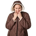 thumbnail image 6 of Free Country Women's Plus Size Switch It Up Cloud Lite Reversible Jacket Hickory 3X, 6 of 7