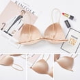 thumbnail image 3 of Women's Underwear The New French Triangle Cup Gathers The Thin Band Bra Without Steel Ring Ladies Underwear, 3 of 8
