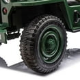 thumbnail image 3 of KidsVIP 12V Military Edition 1-Seater Ride-on Truck with Rubber Wheels, Music and Remote, 3 of 8