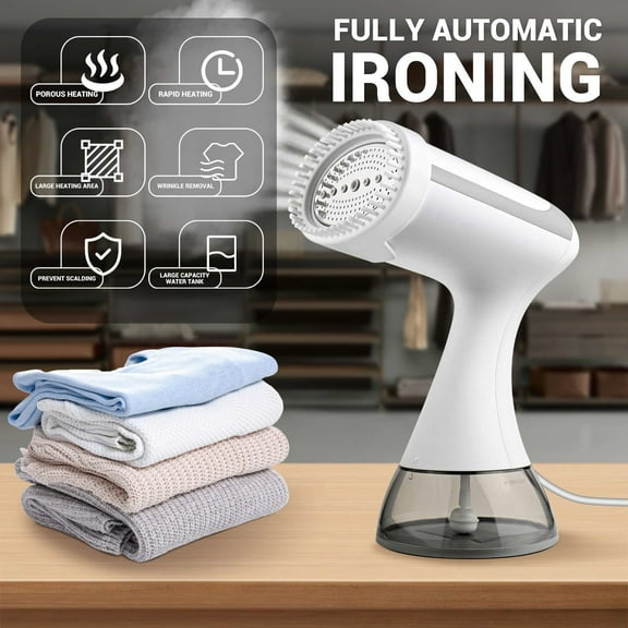 PATLOLLAV Steamer for Clothes,Handheld Steamer for Clothes,300ml Tank Portable Clothes Steamer,Quick Heat Hand Held Travel Garment Steamer Clothing Fabric Wrinkle Remover for Home Travel