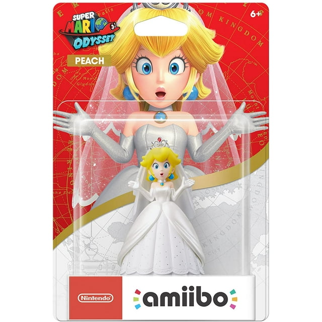Figura Amiibo Super Mario Odyssey Peach Wedding Nintendo Nintendo AMIIBO