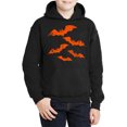 thumbnail image 2 of Awkward Styles Halloween Hoodies for Kids Girls Boys Orange Bats Hooded Youth Sweatshirt, 2 of 5