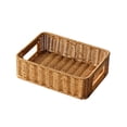 thumbnail image 4 of Pantry Storage Baskets Hand Woven Picnic Basket Display Storage Storage Platters light brown M, 4 of 8