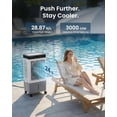 thumbnail image 3 of Air Choice Portable Air Cooler, 3-in-1 Cooling Fan, 3000CFM Evaporative Swamp Cooler, 5.5Gal Removable Tank & 4 Ice Box, 120° Oscillation, 3 Speeds, Remote, 12H Timer for Outdoor, Office, Bedroom, 3 of 9