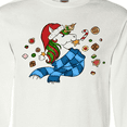 thumbnail image 4 of Inktastic Cute Christmas Unicorn with Cookies Long Sleeve T-Shirt, 4 of 5